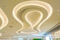 Led  ceiling light  in modern commercial building Royalty Free Stock Photo