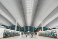 modern building lobby Led light ceiling lamp Royalty Free Stock Photo