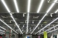 Led ceiling lights  in a commercial  building Royalty Free Stock Photo