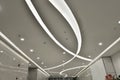 Led ceiling of modern plaza hall Royalty Free Stock Photo