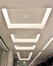 Led ceiling of modern plaza hall Royalty Free Stock Photo