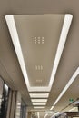 Led ceiling of modern plaza hall Royalty Free Stock Photo