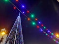 LED Christmas tree steel construction in Killybegs, County Donegal - Ireland