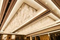 Led crystal ceiling lighting in hotel hall