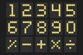 LED digital board Electronic style display information scoreboard with digits from 0 to 9, Signages,Information Panels