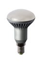 LED energy safing bulb. R50 E27. Isolated object