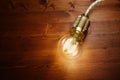 LED filament classic bulb Royalty Free Stock Photo