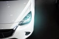 Led headlight car for customers Royalty Free Stock Photo