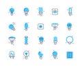 Led icons color set Royalty Free Stock Photo