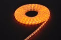 Orange light led belt, led strip, waterproof yellow LED light strips Royalty Free Stock Photo