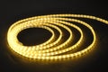 Led lamp belt,yellow light led belt, led strip, waterproof yellow LED light strips Royalty Free Stock Photo