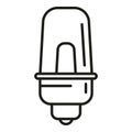 Led lamp icon outline vector. Smart lightbulb