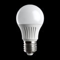 LED Light Bulb in Clear Design for Home or Office Use on White Background Royalty Free Stock Photo