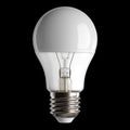 LED Light Bulb in Clear Design for Home or Office Use on White Background Royalty Free Stock Photo