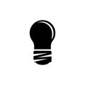 Led Light Bulb, Electric Lightbulb Flat Vector Icon