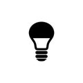 Led light bulb icon isolated on white background Royalty Free Stock Photo