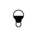 Led light bulb icon isolated on white background Royalty Free Stock Photo