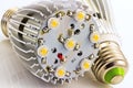 LED light bulbs E27 with 1 Watts SMD chips Royalty Free Stock Photo