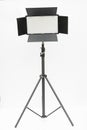 LED Light Panel on Stand. Professional Lighting Equipment Royalty Free Stock Photo