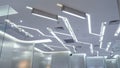 Led light on shop ceiling in modern commercial building Royalty Free Stock Photo