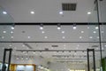 Led light on shopping mall ceiling Royalty Free Stock Photo