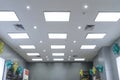 Led panel light office ceiling lamp Royalty Free Stock Photo