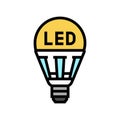 led lighting energy color icon vector illustration