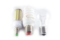 Led, neon and tungsten bulbs with check-boxes.