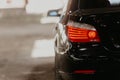 Led rear lights on the modern car. Royalty Free Stock Photo