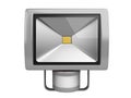 A LED spotlight with motion Sensor Royalty Free Stock Photo
