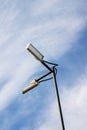 LED Street Light on blue sky background Royalty Free Stock Photo