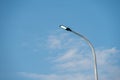 LED street lights lit under the blue sky Royalty Free Stock Photo