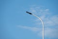 LED street lights lit under the blue sky Royalty Free Stock Photo