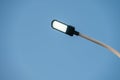 LED street lights lit under the blue sky Royalty Free Stock Photo