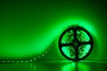 Led strip green light roll