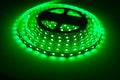 led strip green light roll, close-up view