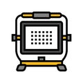 led work light garage tool color icon vector illustration Royalty Free Stock Photo
