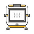 led work light garage tool color icon vector illustration Royalty Free Stock Photo