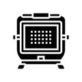 led work light garage tool glyph icon vector illustration Royalty Free Stock Photo