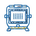 led work light garage tool icon doodle illustration Royalty Free Stock Photo