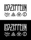 Led Zeppelin classic vector logo.