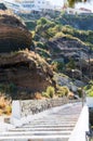 Ledder and greek vases , beautiful details of Santorini island, Greece