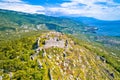 Ledenice historic Gradina town on the hill ruins view Royalty Free Stock Photo