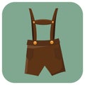 lederhosen. Vector illustration decorative design