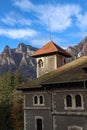 The ledge of the Cantacuzino castle from Busteni, Romania Royalty Free Stock Photo