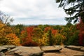 Ledges Overlook view in Autumn