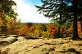 Ledges Overlook view in Autumn Royalty Free Stock Photo