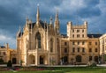 Lednice Castle at Sunset, Front View Royalty Free Stock Photo