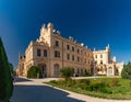 Lednice Chateau with beautiful gardens