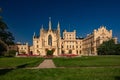 Lednice Chateau with beautiful gardens